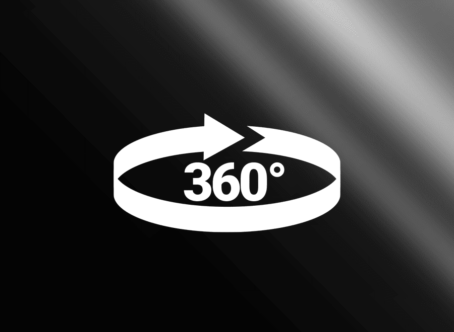 Vista 360 negro rojo
